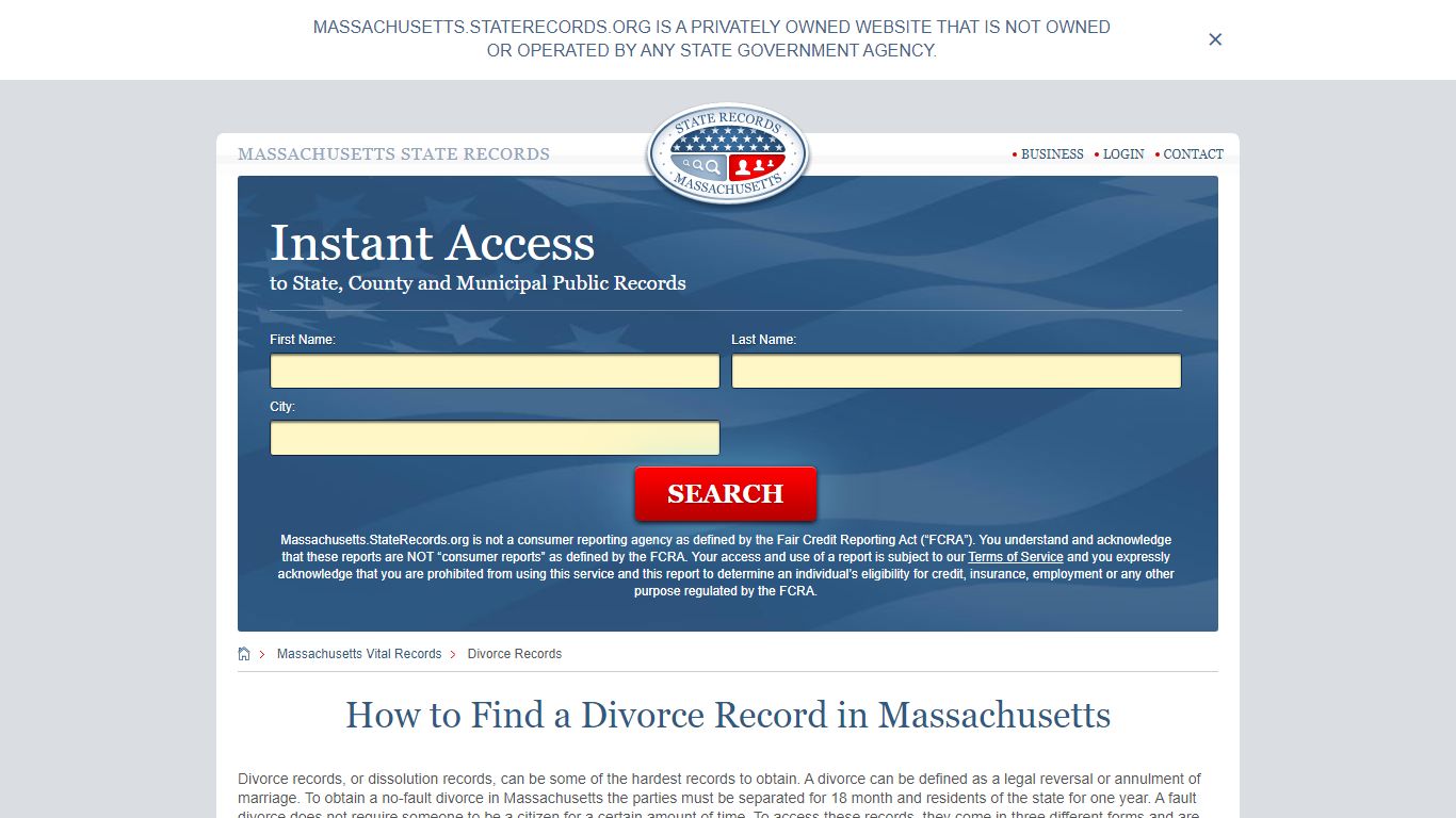 How to Find a Divorce Record in Massachusetts